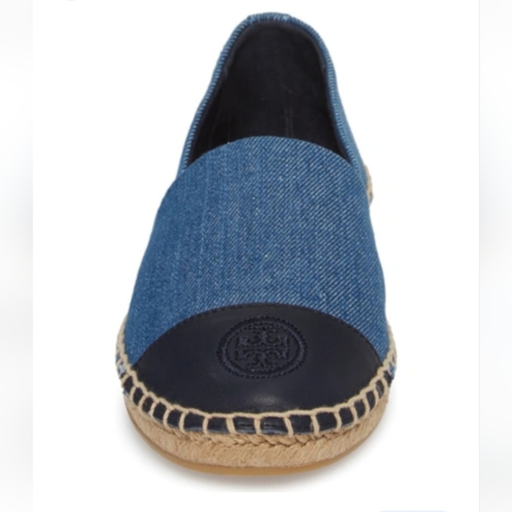 Tory Burch denim espadrilles / size 7.5
